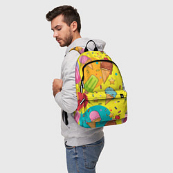 Рюкзак Мороженое Ice cream, цвет: 3D-принт — фото 2