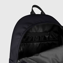 Рюкзак Неоновая капибара на чёрном фоне, цвет: 3D-принт — фото 2