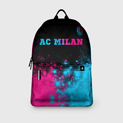 Рюкзак AC Milan - neon gradient: символ сверху, цвет: 3D-принт — фото 2