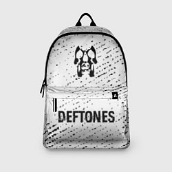 Рюкзак Deftones glitch на светлом фоне: символ, надпись, цвет: 3D-принт — фото 2