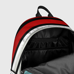 Рюкзак Красные голубые и белые полосы, цвет: 3D-принт — фото 2