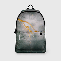 Рюкзак Абстрактный серый туман и золотая краска, цвет: 3D-принт — фото 2