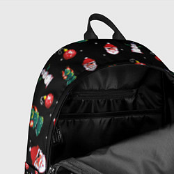 Рюкзак Новогодний узор с крутым дедом, цвет: 3D-принт — фото 2