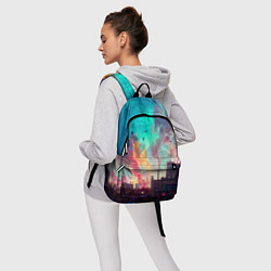 Рюкзак Разъяренный город, цвет: 3D-принт — фото 2