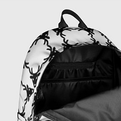 Рюкзак Черные рождественские олени, цвет: 3D-принт — фото 2