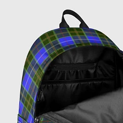 Рюкзак Ткань Шотландка сине-зелёная, цвет: 3D-принт — фото 2