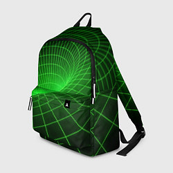 Рюкзак Зелёная неоновая чёрная дыра, цвет: 3D-принт
