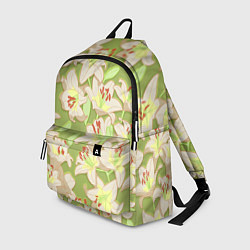 Рюкзак Нежные цветы - лилии: цветной паттерн, цвет: 3D-принт