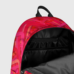 Рюкзак Красные абстрактные геометрические ромбы, цвет: 3D-принт — фото 2