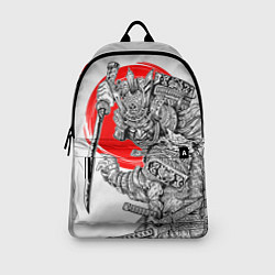 Рюкзак Самурай с мечом на белом фоне, цвет: 3D-принт — фото 2