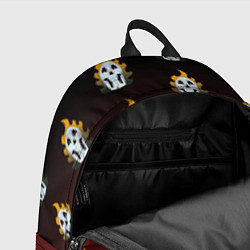 Рюкзак Горящие черепушки, цвет: 3D-принт — фото 2