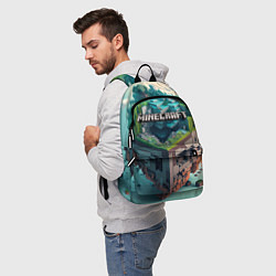 Рюкзак Блоки Майнкрафт, цвет: 3D-принт — фото 2