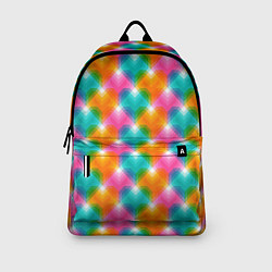 Рюкзак Светящиеся геометрические сердца, цвет: 3D-принт — фото 2