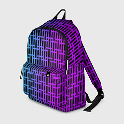 Рюкзак Неоновая клетка, цвет: 3D-принт