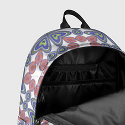Рюкзак Мозаика, абстрактные сердечки, цвет: 3D-принт — фото 2