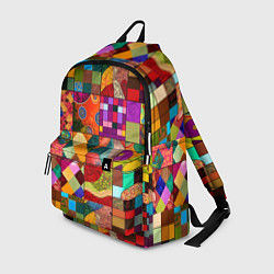 Рюкзак Лоскутное шитье, пэчворк из нейросети, цвет: 3D-принт