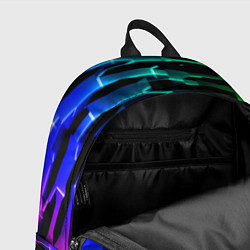 Рюкзак Неоновый разлом световых плит, цвет: 3D-принт — фото 2