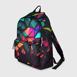 Рюкзак Неоновые абстрактные камушки, цвет: 3D-принт