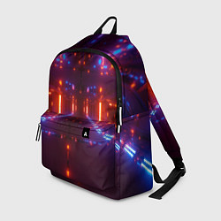 Рюкзак Неоновые разнообразные абстрактные лучи, цвет: 3D-принт