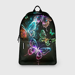 Рюкзак Неоновые дикие бабочки, цвет: 3D-принт — фото 2
