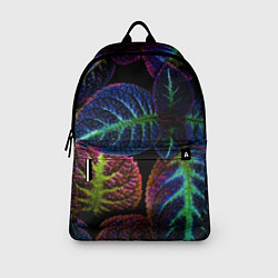 Рюкзак Неоновые листья растений, цвет: 3D-принт — фото 2