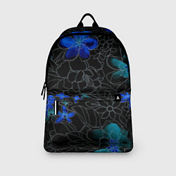 Рюкзак Неоновые цветы, цвет: 3D-принт — фото 2