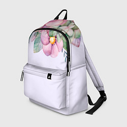 Рюкзак Пастельные цветы акварелью - наверху, цвет: 3D-принт