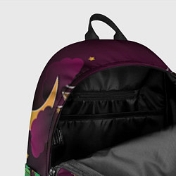 Рюкзак Сова на фиолетовом фоне, цвет: 3D-принт — фото 2