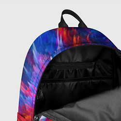 Рюкзак Красно-синие брызги краски, цвет: 3D-принт — фото 2
