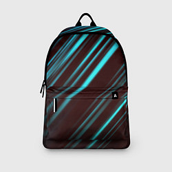 Рюкзак Stripes line neon color, цвет: 3D-принт — фото 2
