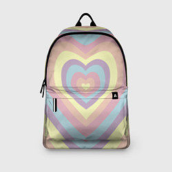 Рюкзак Сердца пастельные оттенки, цвет: 3D-принт — фото 2