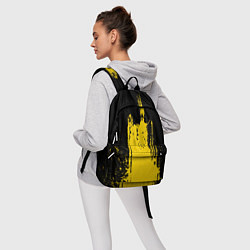 Рюкзак Фонтан бурлящей желтой краски, цвет: 3D-принт — фото 2