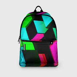 Рюкзак Неоновые светящиеся кубики, цвет: 3D-принт — фото 2