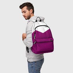 Рюкзак FIRM бело - пурпурный, цвет: 3D-принт — фото 2