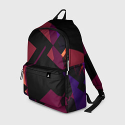Рюкзак Тёмно-розовые фигуры во тьме, цвет: 3D-принт