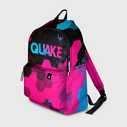 Рюкзак Quake - neon gradient: символ сверху, цвет: 3D-принт