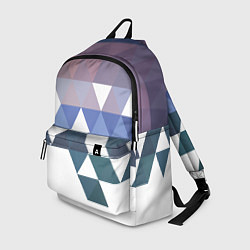 Рюкзак Абстрактные разноцветные треугольники в паттерне, цвет: 3D-принт