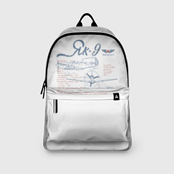 Рюкзак Самолет Як-9, цвет: 3D-принт — фото 2