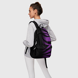 Рюкзак Фиолетовый с черными полосками зебры, цвет: 3D-принт — фото 2