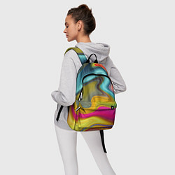 Рюкзак Волны цвета, цвет: 3D-принт — фото 2
