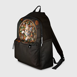 Рюкзак Кот в пицце, цвет: 3D-принт