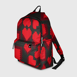 Рюкзак Pixel hearts, цвет: 3D-принт