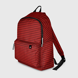 Рюкзак Мелкая красная клетка, цвет: 3D-принт