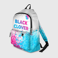 Рюкзак Black Clover neon gradient style: символ сверху, цвет: 3D-принт