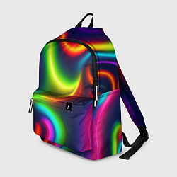 Рюкзак Неоновые радужные разводы, цвет: 3D-принт