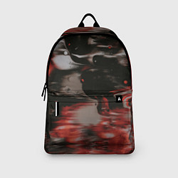 Рюкзак Чёрные и красные волны, цвет: 3D-принт — фото 2