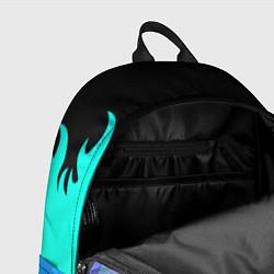 Рюкзак HIM неоновый огонь, цвет: 3D-принт — фото 2