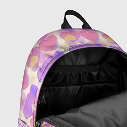 Рюкзак Нежные сердечки, цвет: 3D-принт — фото 2