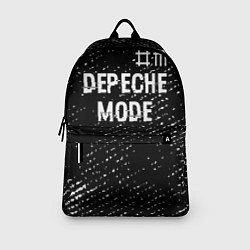 Рюкзак Depeche Mode glitch на темном фоне: символ сверху, цвет: 3D-принт — фото 2