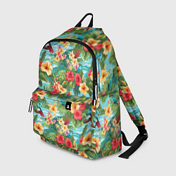 Рюкзак Летние гавайские цветочки, цвет: 3D-принт